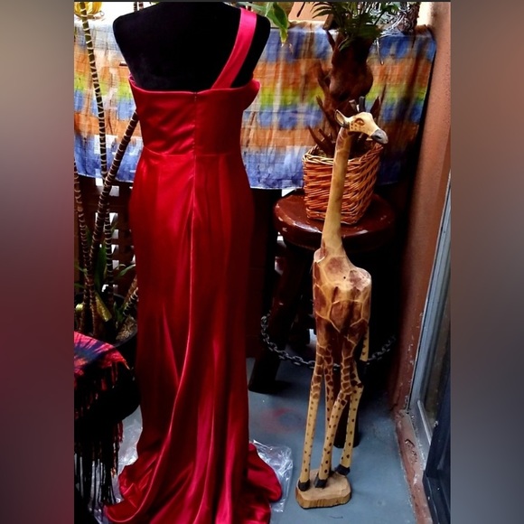 Cinderella Fashions Red Evening Gown - Picture 3 of 4